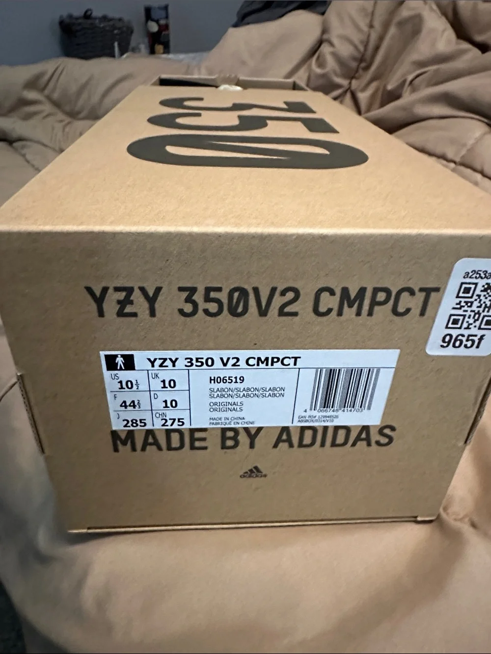 adidas Yeezy Boost 350 V2 CMPCT Slate Bone— Light Grey with Cream Sole